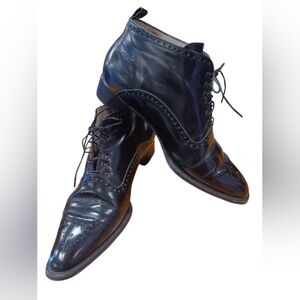 Bally Leather Dress Shoes Loafer Black Size 40 (9) EUC